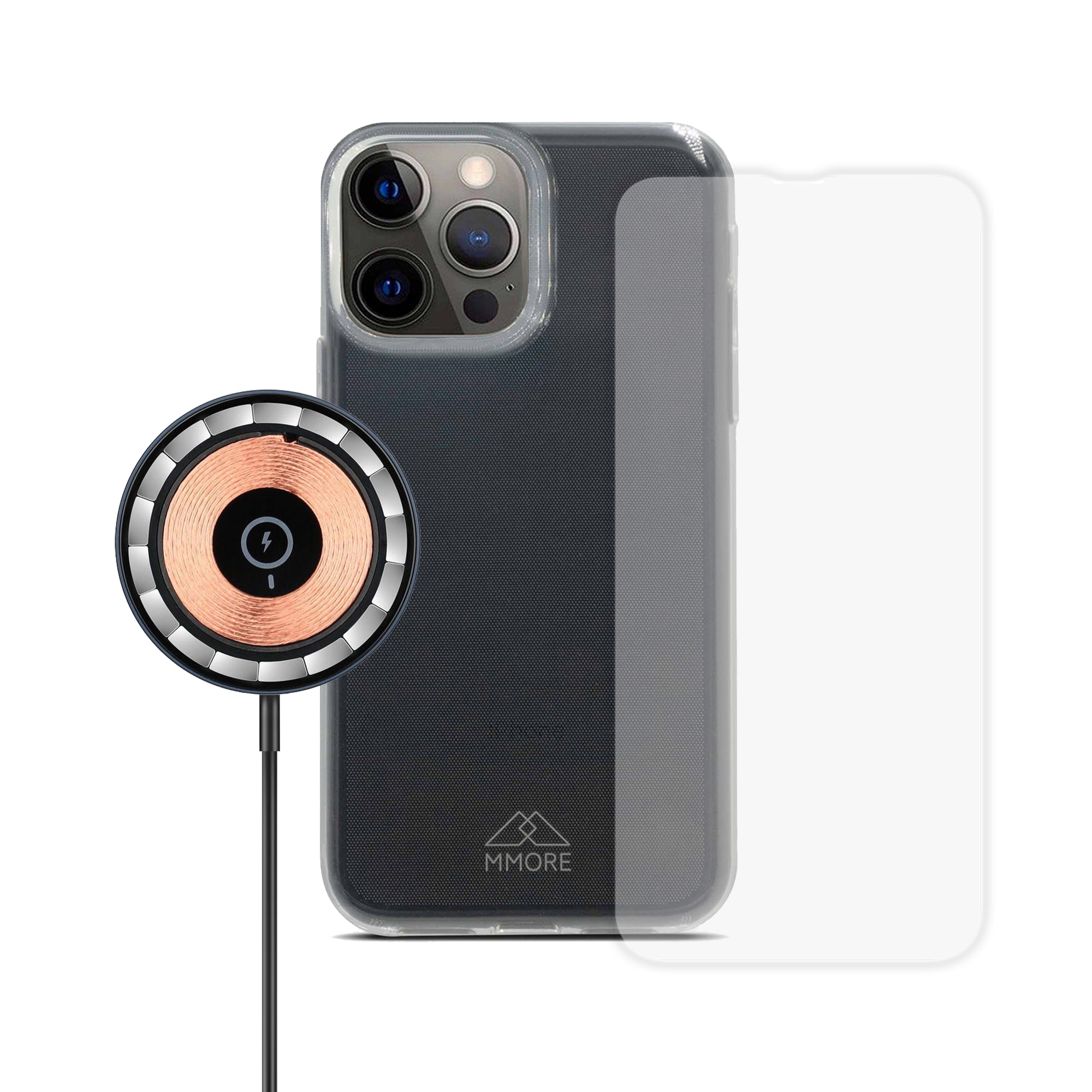 Biodegradable Transparent Phone Case in Flatlay